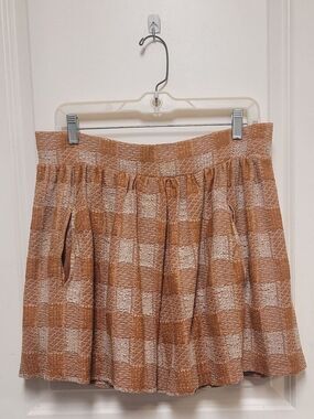 Free People Holly Go Lightly Plaid Skirt
